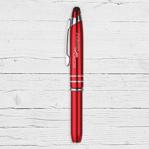 Kişiye Özel Mert Işıklı Touch Kalem Kırmızı
